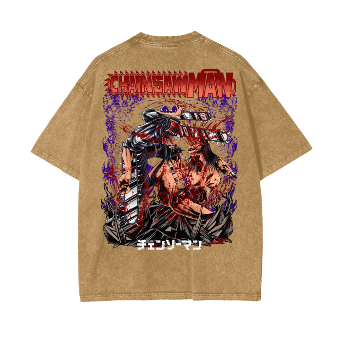 Oversize Chainsaw Man Brutal T-Shirt