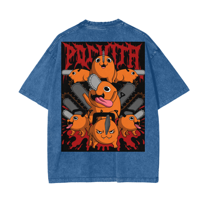 Oversize Pochita Box back T-Shirt