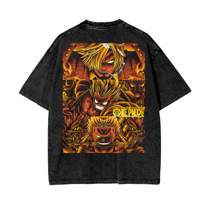 Oversize Demon Trio(Gold) T-Shirt