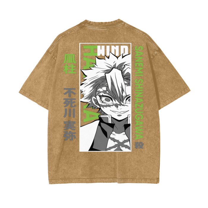 Oversize Sanemi Shinazugawa T-Shirt