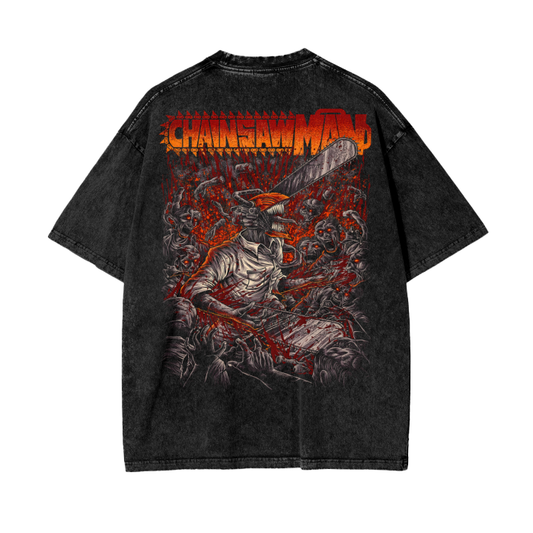 Oversize Chainsaw Man Berserk T-Shirt