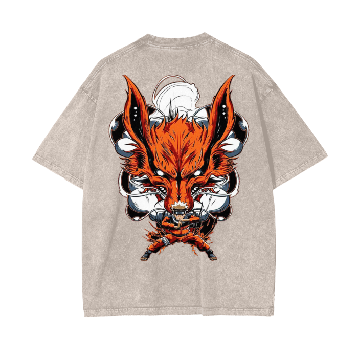 Oversize NarutoxKurama T-Shirt