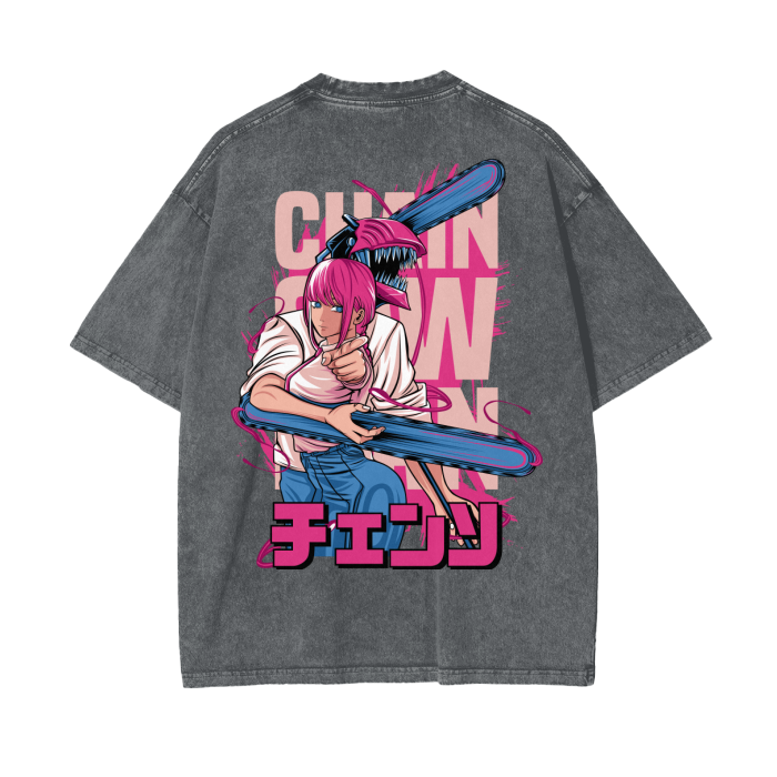 Oversize ChainsawManxMakima T-Shirt