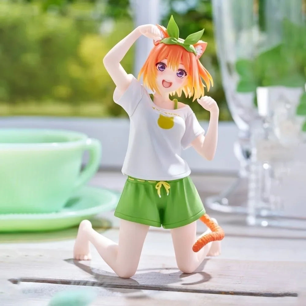 The Quintessential Quintuplets 12CM Action Figure Cos Cat Nakano Ichika Nino Miku Yotsuba Itsuki Doll Anime Figures Model Toys