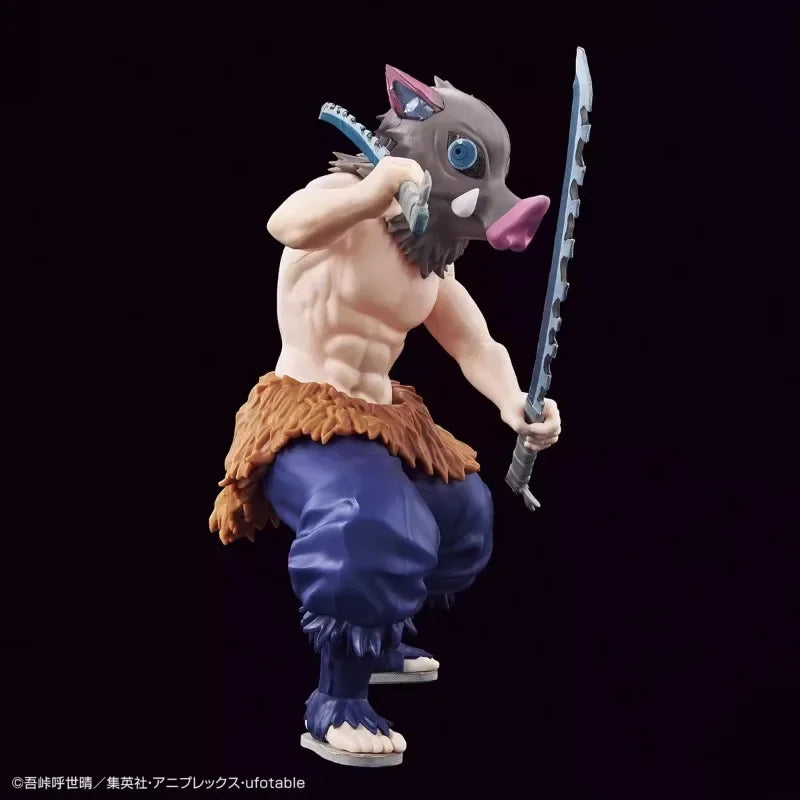 Bandai Original Demon Slayer Anime Action Figure Hashibira Inosuke Assembly Model Toys Collectible Model Gifts for Children