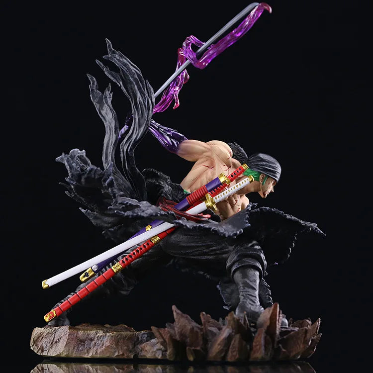 35CM One Piece Anime Figure Roronoa Zoro Figurine Pvc Gk Statue Figurine Model Doll Collection Room Decora Desk Toys Gift