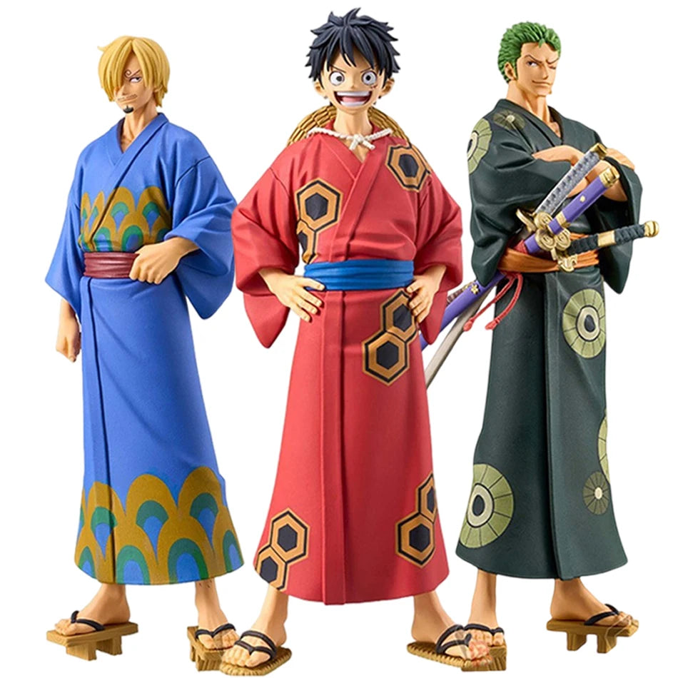 18cm One Piece Anime Figure Luffy Zoro Chopper Nami Action Figure Land Wano Toys PVC Model Doll children birthday Christmas gift