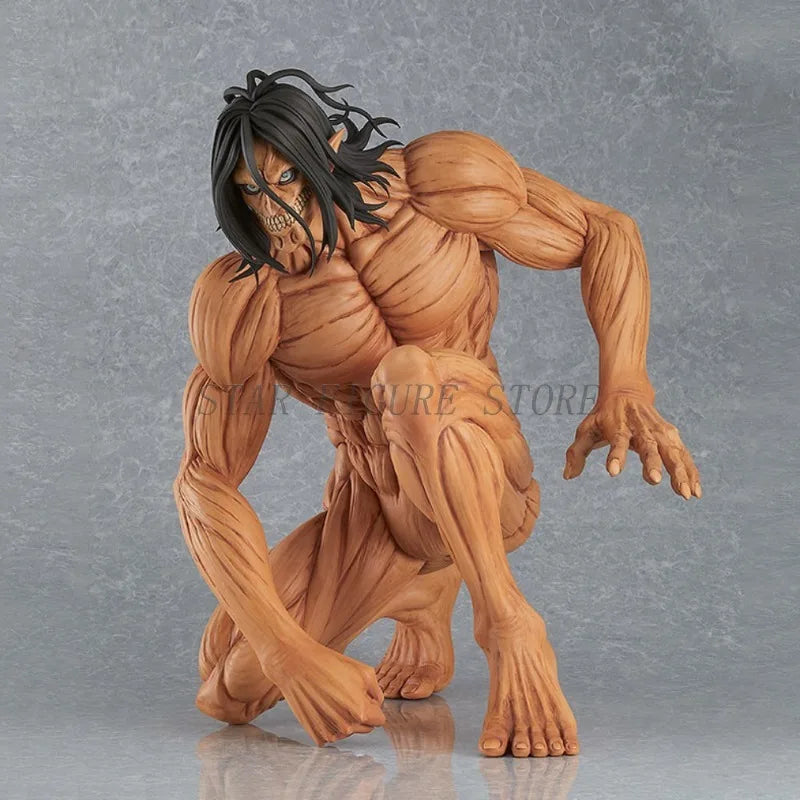 Attack on Titan Eren Levi Mikasa Action Figure Shingeki no Kyojin The Founding Titan Figurine Model Toys 15cm Desktop Ornaments