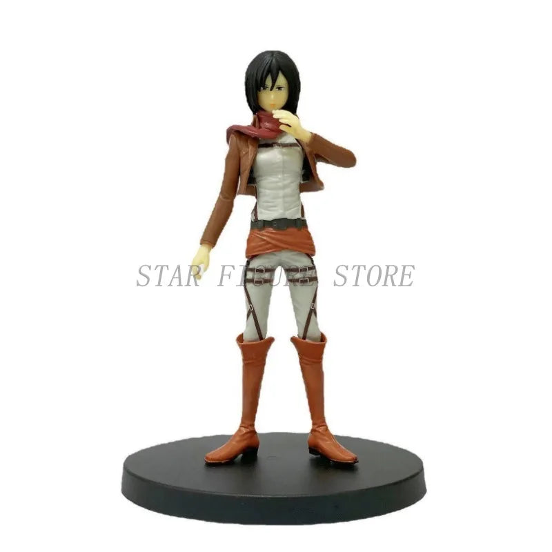 Attack on Titan Eren Levi Mikasa Action Figure Shingeki no Kyojin The Founding Titan Figurine Model Toys 15cm Desktop Ornaments