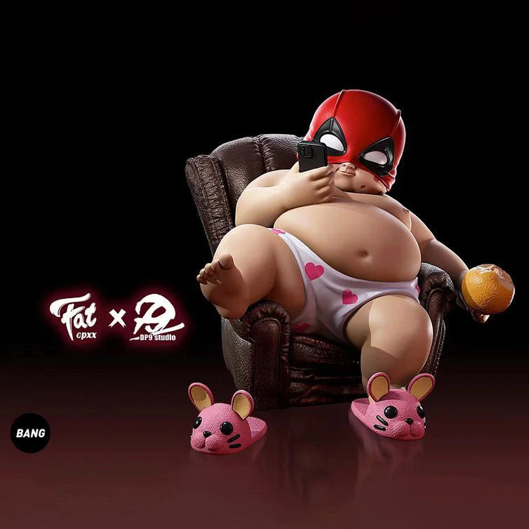 The Avengers Deadpool Fat Boy Figure 12cm Cute Anime Action Collection Desktop Ornament Decoration Car Ornaments Children Toys