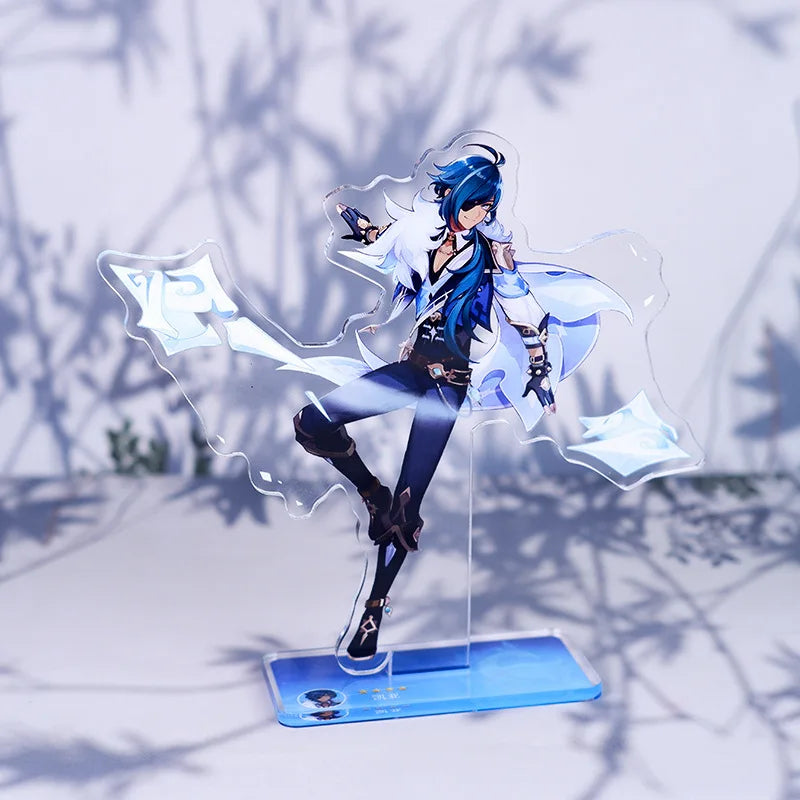 Anime Figure Genshin Impact Diluc Venti Klee Zhongli Cosplay Acrylic Stand Model Plate Desk Decor Standing Sign figures Gift New