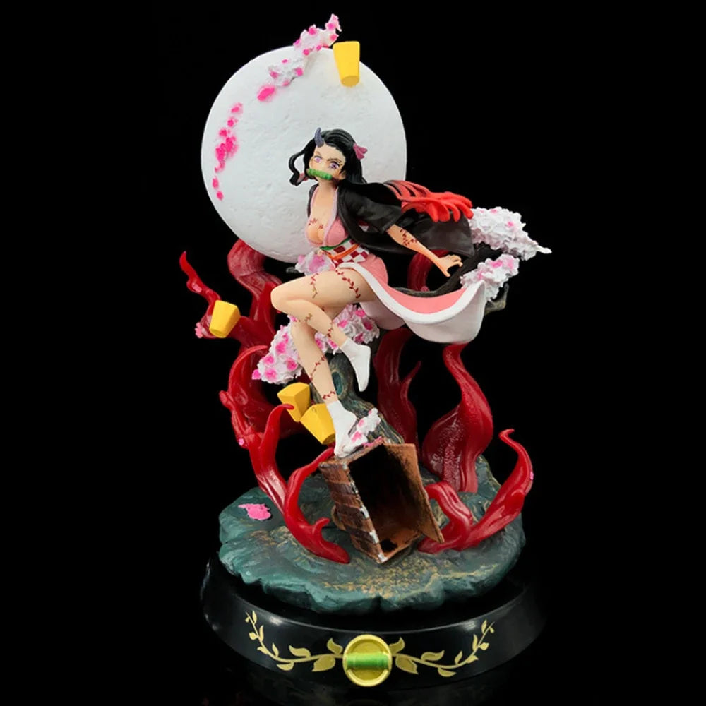 Hot Demon Slayer Anime Figure 31cm Kamado Nezuko GK Statue Adult Demon Action PVC Model Collectible Children's Toys Gift