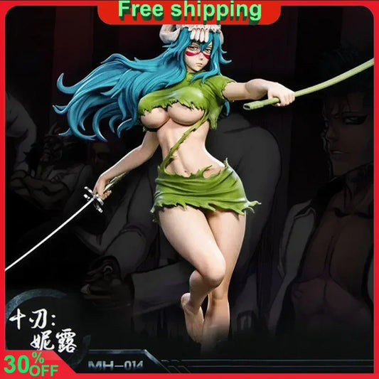 24.5CM BLEACH Anime Figure Neliel Tu Oderschvank Kawaii Peripherals Beautiful Girl Statue Action Figure PVC Model Doll Gift Toys