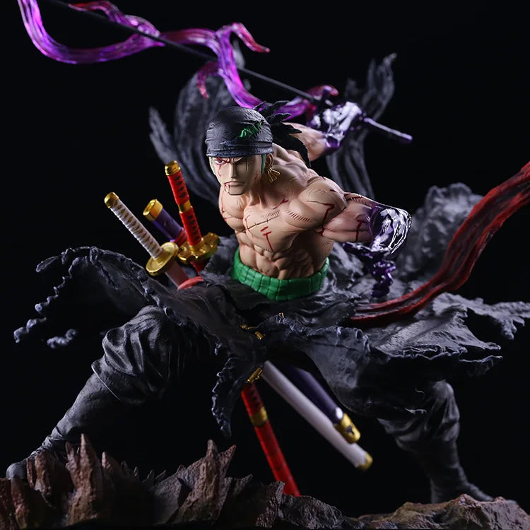 35CM One Piece Anime Figure Roronoa Zoro Figurine Pvc Gk Statue Figurine Model Doll Collection Room Decora Desk Toys Gift