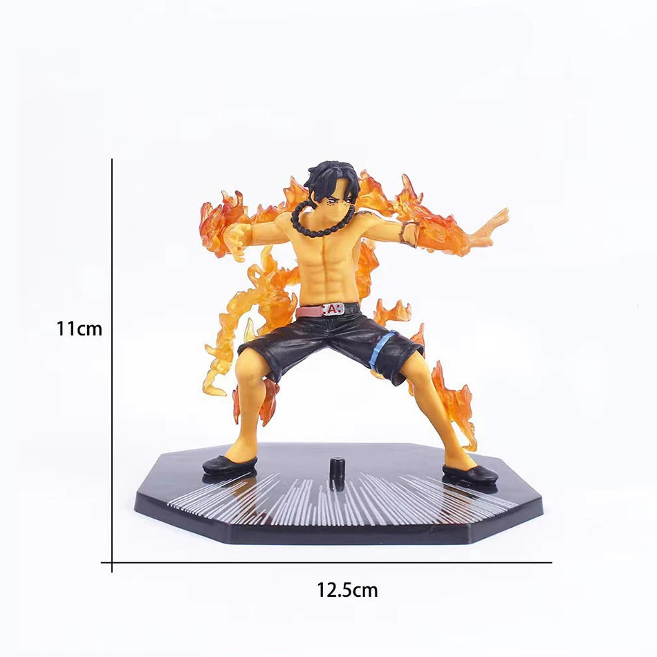 One Piece Hot Anime 11-14cm Figure Portgas·D· Ace Sanji Action Figures Statue Collection PVC Model Toy Kids Birthday Gift