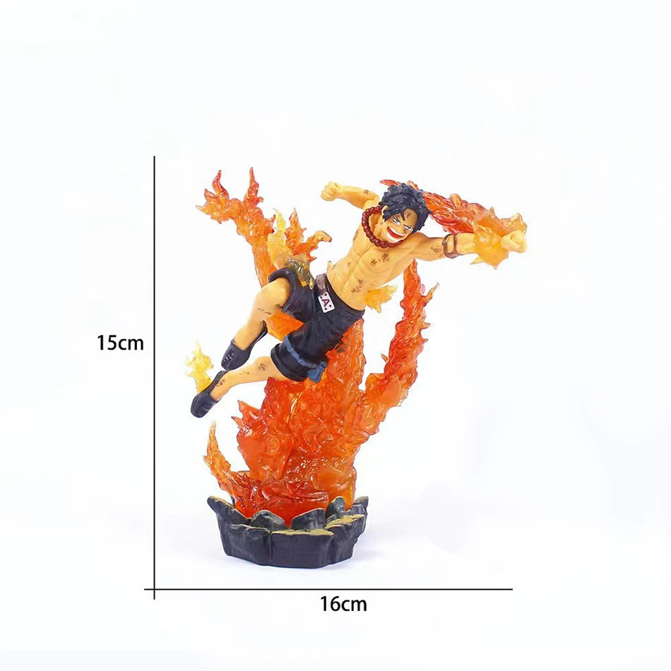 One Piece Hot Anime 11-14cm Figure Portgas·D· Ace Sanji Action Figures Statue Collection PVC Model Toy Kids Birthday Gift