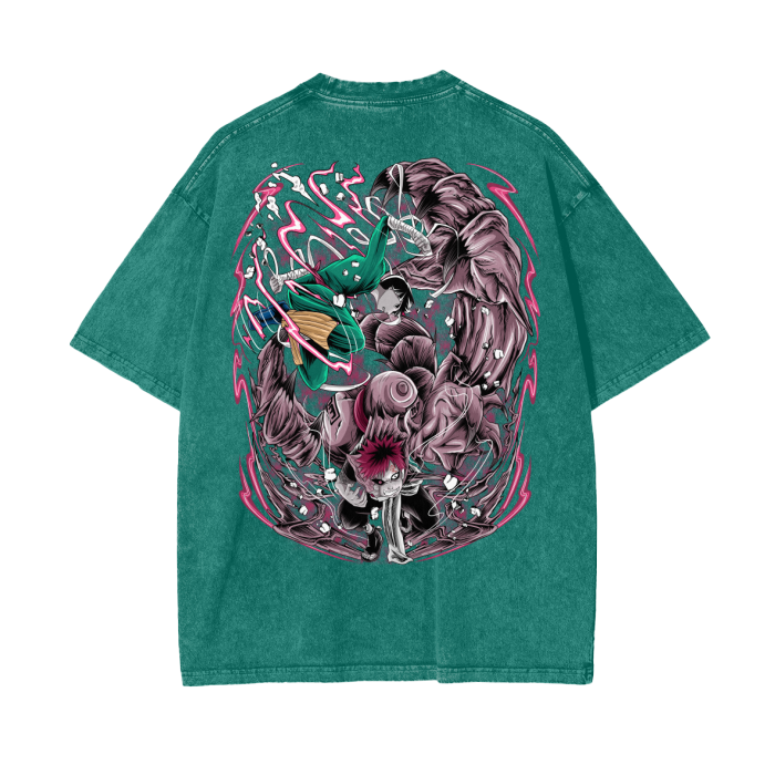 Oversize Rock LeeVsGaara T-Shirt