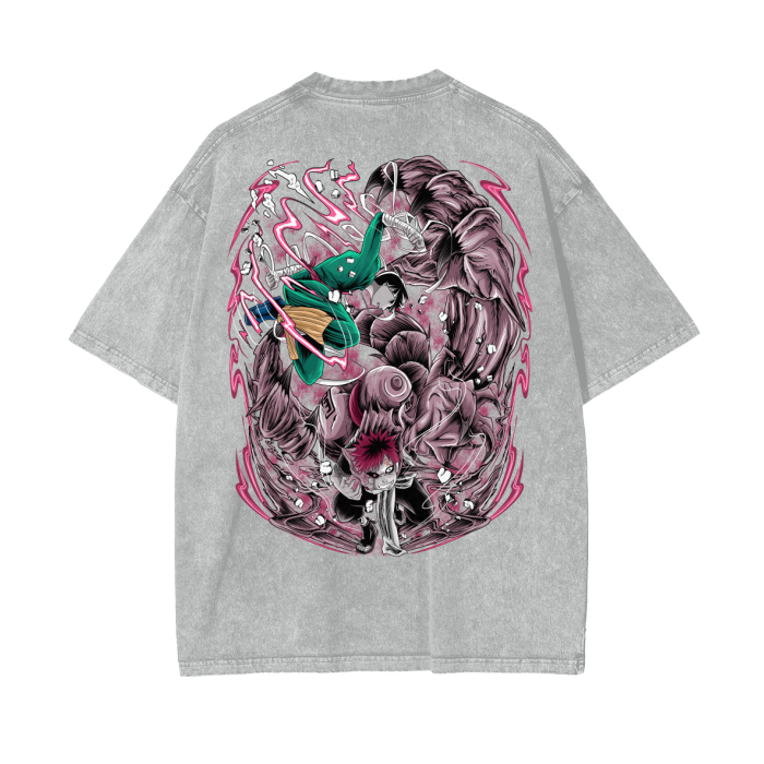 Oversize Rock LeeVsGaara T-Shirt