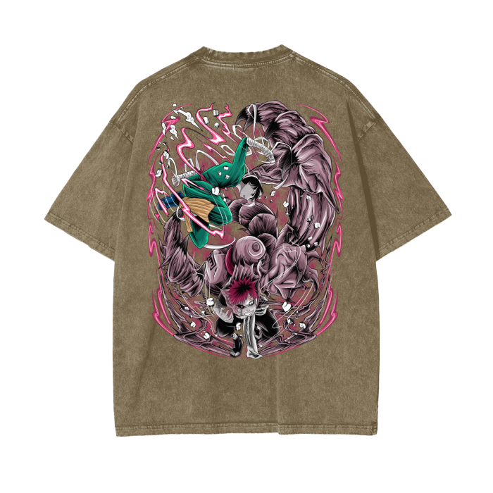 Oversize Rock LeeVsGaara T-Shirt