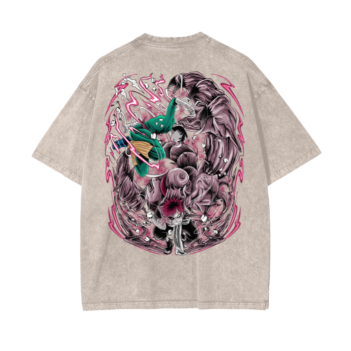 Oversize Rock LeeVsGaara T-Shirt