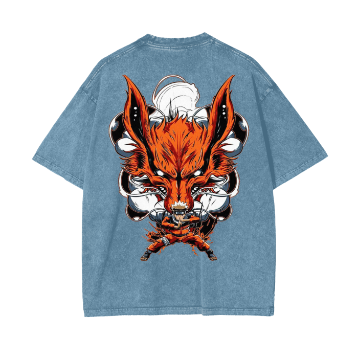 Oversize NarutoxKurama T-Shirt