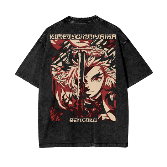 Oversize Flame Hashira T-Shirt