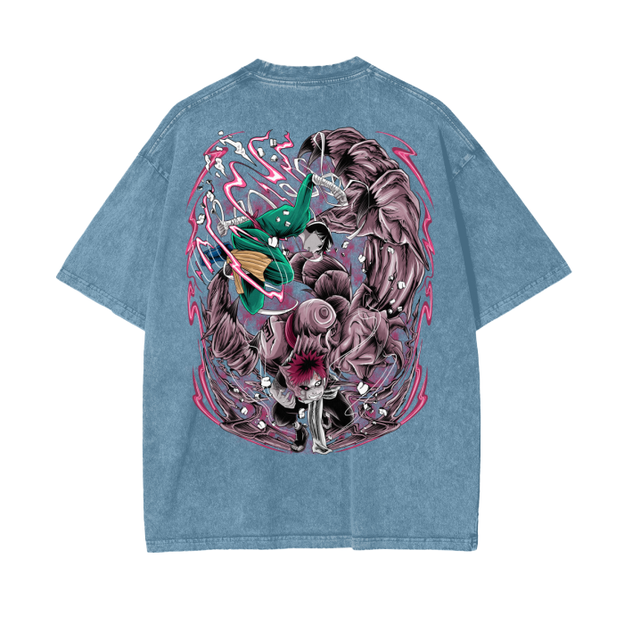 Oversize Rock LeeVsGaara T-Shirt