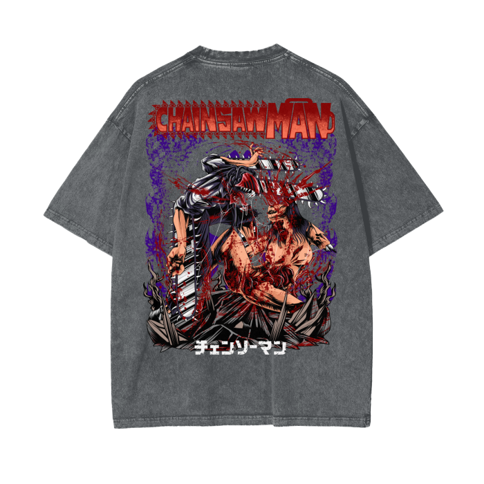 Oversize Chainsaw Man Brutal T-Shirt