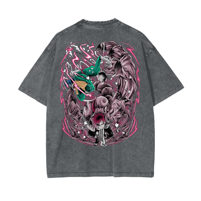 Oversize Rock LeeVsGaara T-Shirt